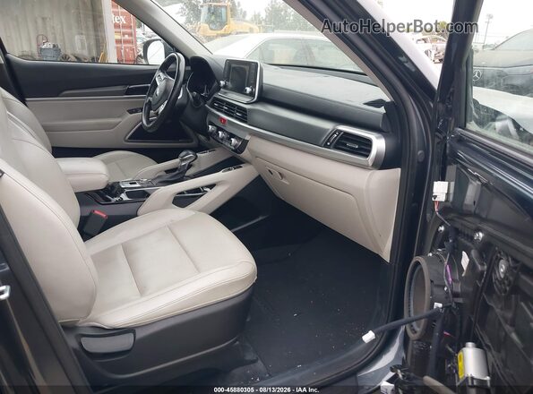 5XYP64HC8LG026587 2020 KIA TELLURIDE Black Widok wnętrza z przodu