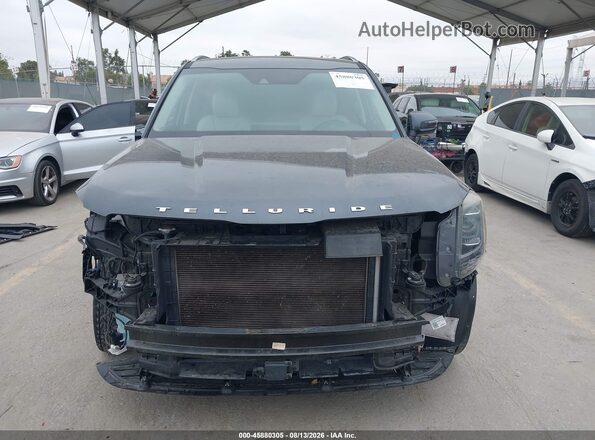 5XYP64HC8LG026587 2020 KIA TELLURIDE Black Widok wnętrza z tyłu