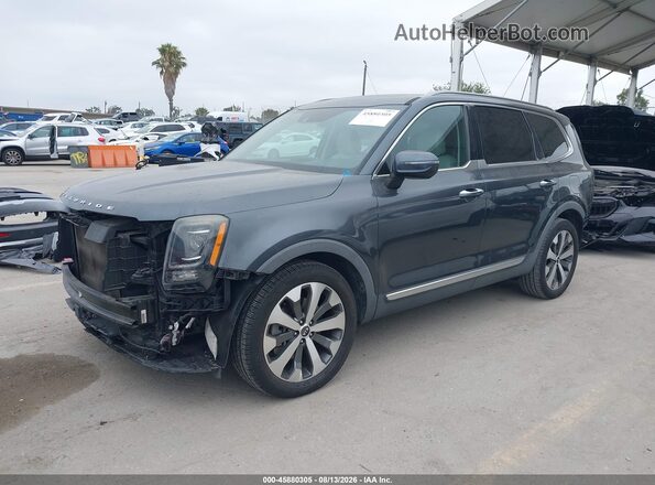 5XYP64HC8LG026587 2020 KIA TELLURIDE Black Przód lewy