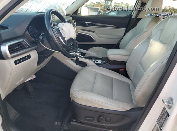 5XYP64HC8LG047441 2020 KIA TELLURIDE White წინა სალონის ხედი