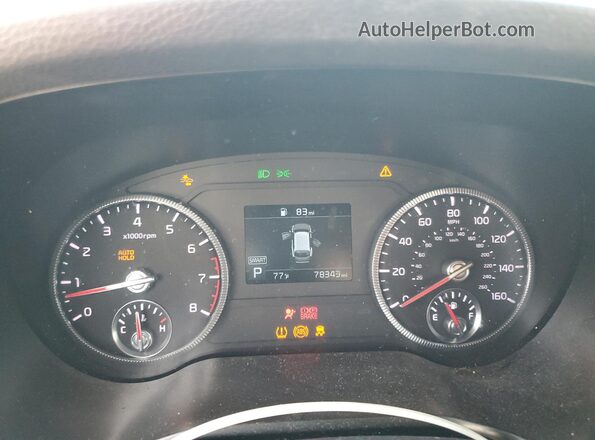 5XYP64HC8LG047441 2020 KIA TELLURIDE White ხელსაწყოთა პანელის ხედი
