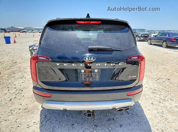 5XYP64HC9MG109141 2021 KIA TELLURIDE Черный Вид сзади