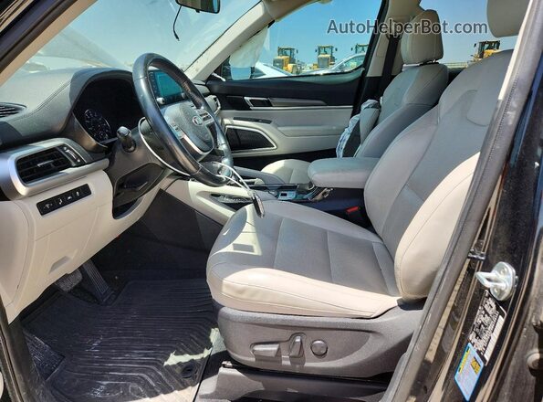 5XYP64HC9MG109141 2021 KIA TELLURIDE Черный Вид салона спереди