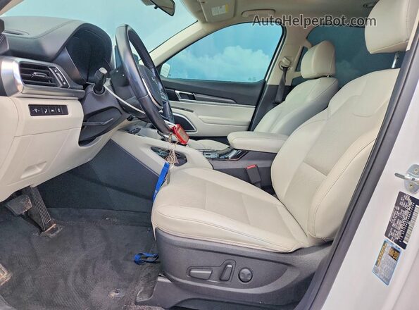 5XYP64HC9NG263236 2022 KIA TELLURIDE White წინა სალონის ხედი