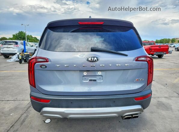 5XYP64HCXLG013677 2020 KIA TELLURIDE Silver Вид ззаду