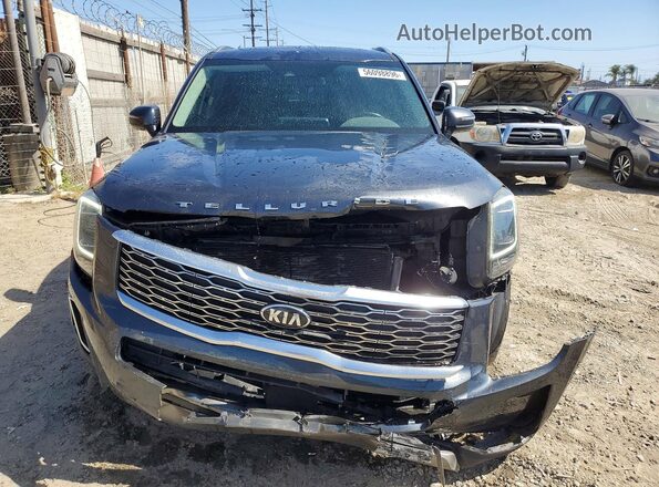 5XYP64HCXMG194507 2021 KIA TELLURIDE Gray წინა ხედი