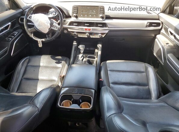 5XYP64HCXMG194507 2021 KIA TELLURIDE Gray წინა პანელის ხედი