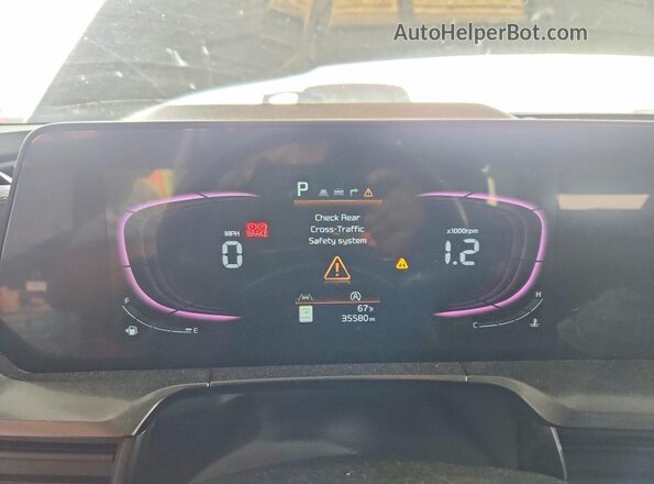 5XYP6DGC1RG432799 2024 KIA TELLURIDE Gray Սարքավորումների վահանակի տեսք