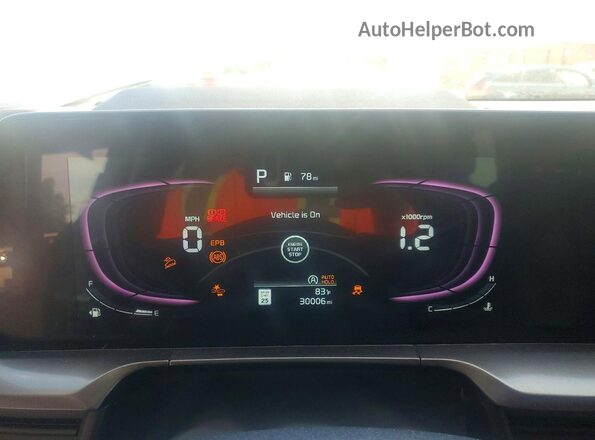 5XYP6DGC1SG587407 2025 KIA TELLURIDE Silver Vista del cuadro de instrumentos