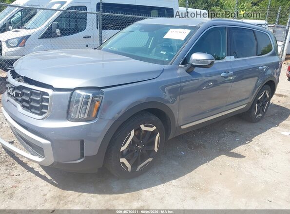 5XYP6DGC1SG689449 2025 KIA TELLURIDE Black Առջևի ձախ երեք քառորդ տեսարան