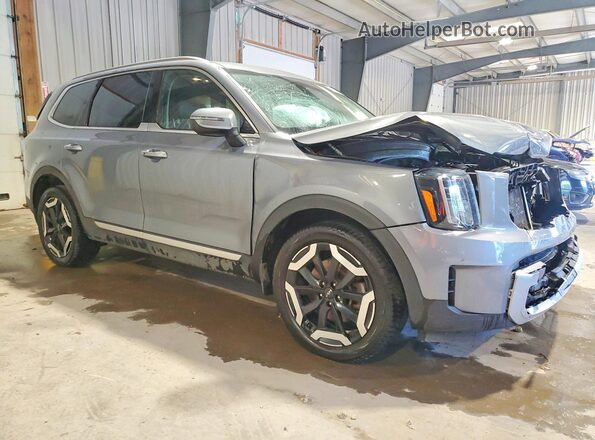 5XYP6DGC3PG325850 2023 KIA TELLURIDE Бирюзовый Передняя правая четверть