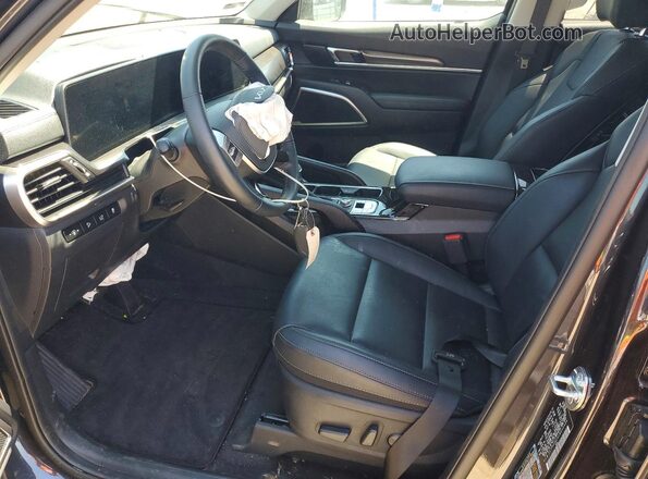 5XYP6DGC4SG695424 2025 KIA TELLURIDE Black Widok wnętrza z przodu