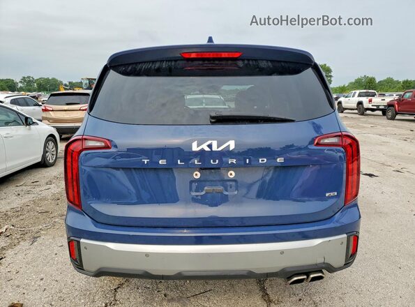 5XYP6DGC6PG337345 2023 KIA TELLURIDE Blue უკანა ხედი