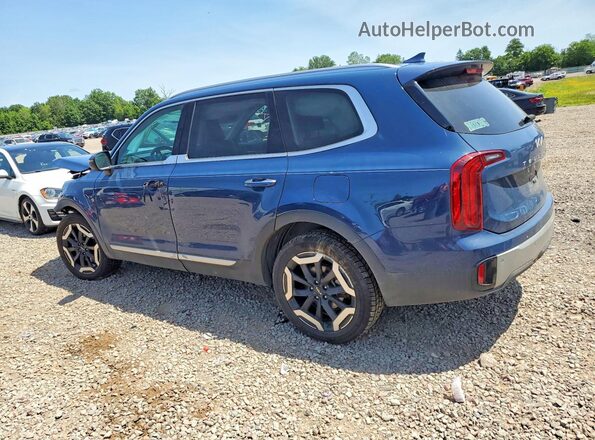 5XYP6DGC6RG451011 2024 KIA TELLURIDE Blue Trasero izquierdo