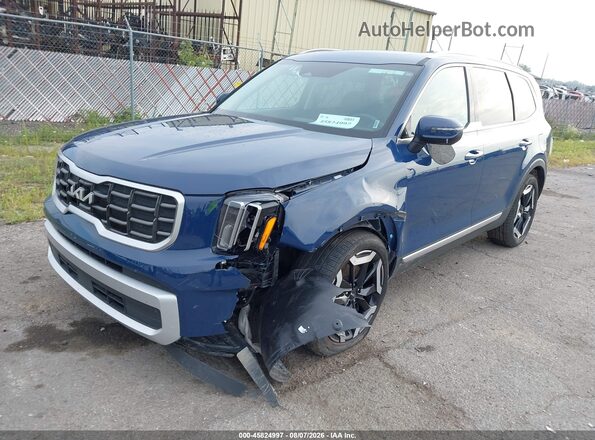5XYP6DGC8SG588165 2025 KIA TELLURIDE Синий Передняя левая четверть