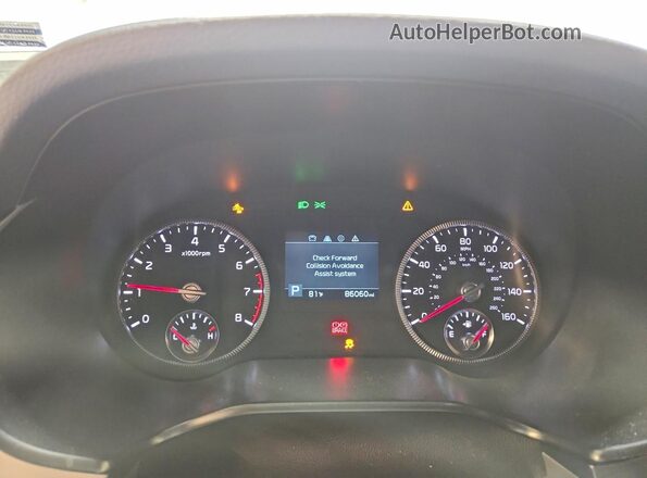 5XYP6DHC2LG035706 2020 KIA TELLURIDE White Widok zestawu wskaźników