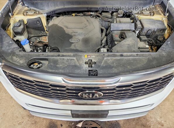 5XYP6DHC2LG035706 2020 KIA TELLURIDE White Widok komory silnika