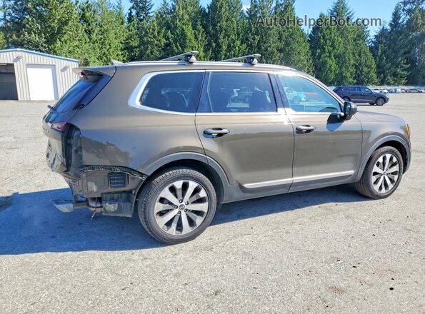 5XYP6DHC2MG137234 2021 KIA TELLURIDE Green Trasero derecho