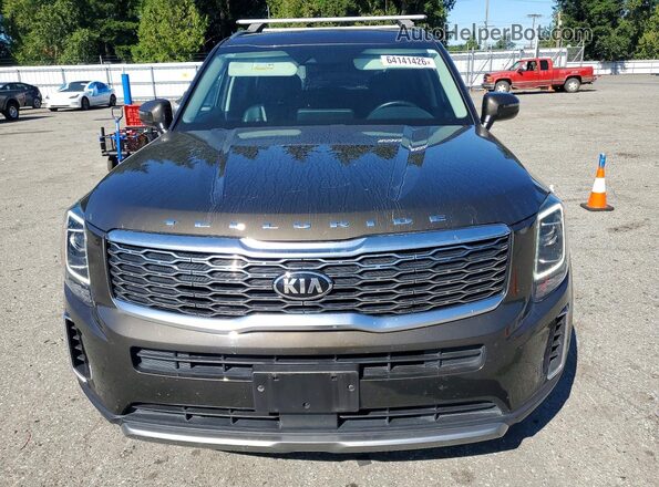 5XYP6DHC2MG137234 2021 KIA TELLURIDE Green Vista frontal