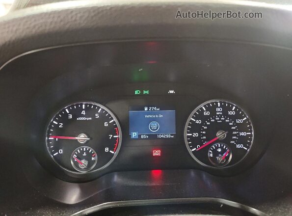 5XYP6DHC3LG054894 2020 KIA TELLURIDE Black Widok zestawu wskaźników