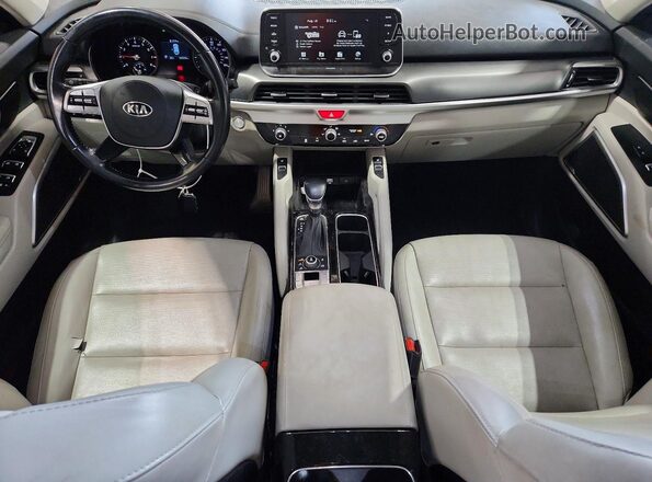 5XYP6DHC3LG054894 2020 KIA TELLURIDE Black Widok deski rozdzielczej