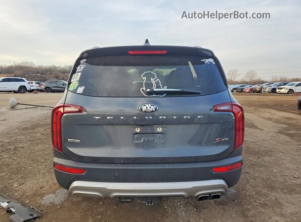 5XYP6DHC3LG073719 2020 KIA TELLURIDE Угольный Вид сзади