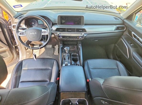5XYP6DHC3NG304007 2022 KIA TELLURIDE Gray Widok deski rozdzielczej