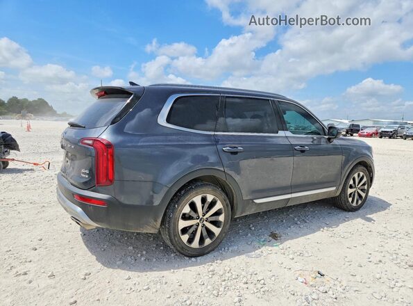 5XYP6DHC4LG057691 2020 KIA TELLURIDE Blue უკანა მარჯვენა
