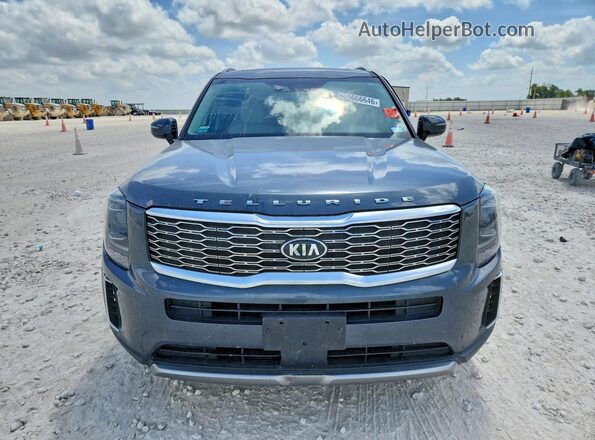 5XYP6DHC4LG057691 2020 KIA TELLURIDE Blue წინა ხედი