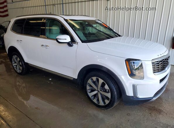 5XYP6DHCXMG148272 2021 KIA TELLURIDE White Передня права чверть