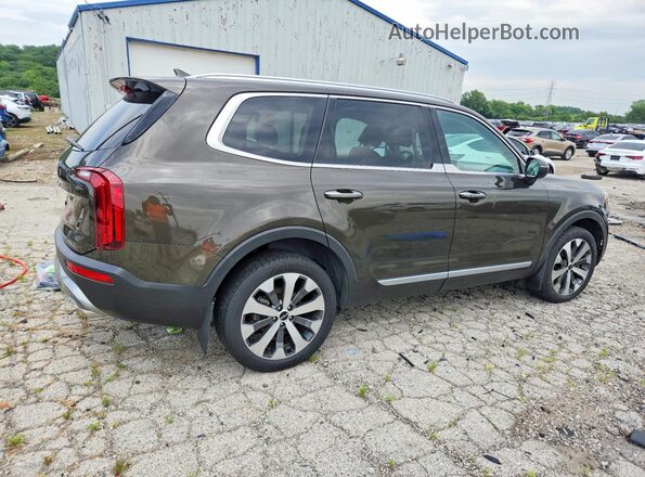 5XYP6DHCXNG244436 2022 KIA TELLURIDE Коричневый Задняя правая четверть