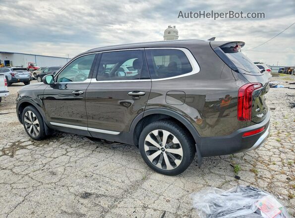 5XYP6DHCXNG244436 2022 KIA TELLURIDE Коричневый Задняя левая четверть