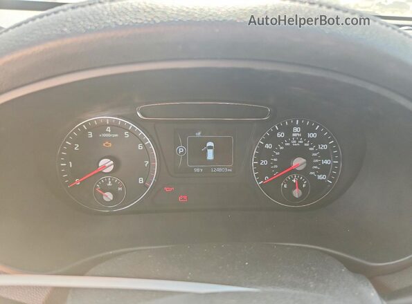 5XYPG4A30GG096470 2016 KIA SORENTO Silver Սարքավորումների վահանակի տեսք