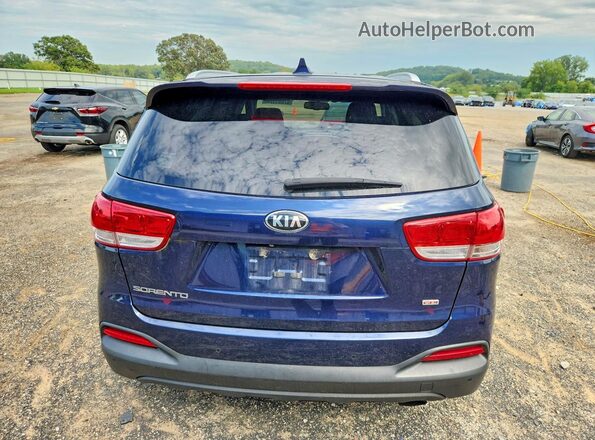 5XYPG4A30GG125353 2016 KIA SORENTO Blue Engine compartment view
