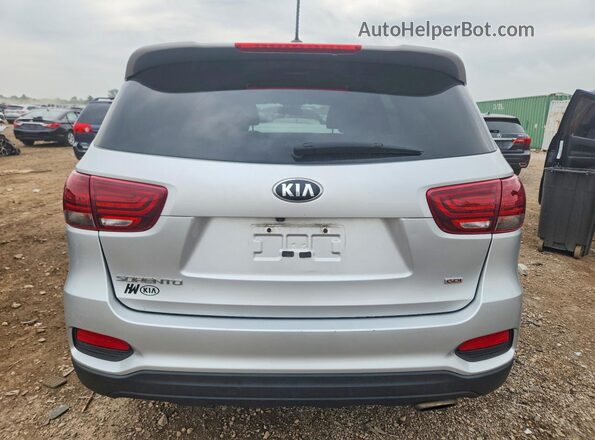 5XYPG4A30KG577960 2019 KIA SORENTO Silver Rear view