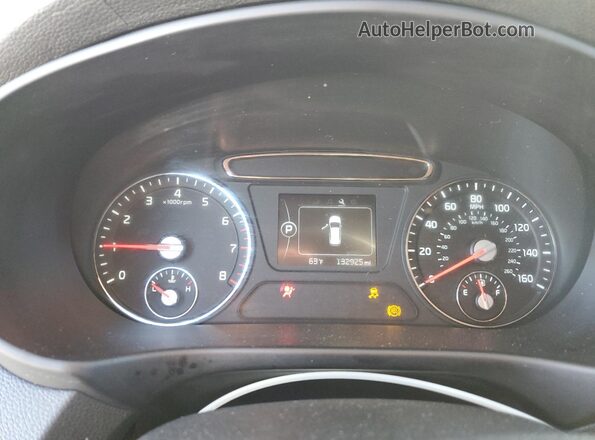5XYPG4A31GG021552 2016 KIA SORENTO Silver Вид щитка приладів