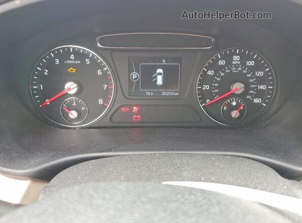 5XYPG4A31GG075238 2016 KIA SORENTO Red Սարքավորումների վահանակի տեսք