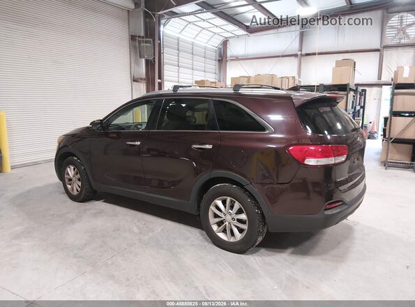 5XYPG4A32GG040644 2016 KIA SORENTO Maroon Հետևի ձախ