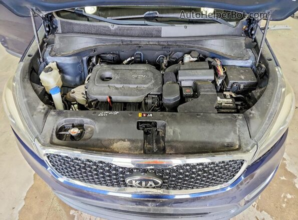 5XYPG4A32GG182959 2016 KIA SORENTO Blue Вид підкапотного простору