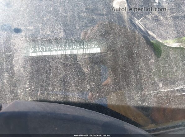 5XYPG4A32JG348565 2018 KIA SORENTO Gray Engine compartment view