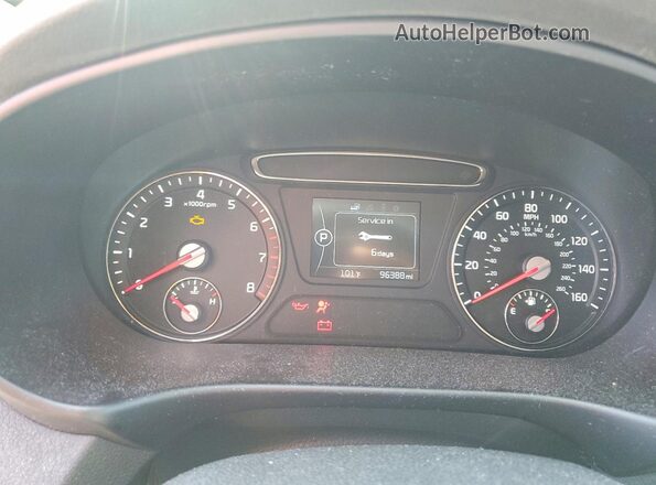 5XYPG4A33GG148352 2016 KIA SORENTO Black ხელსაწყოთა პანელის ხედი