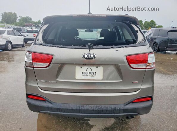 5XYPG4A33JG379436 2018 KIA SORENTO Gray უკანა ხედი