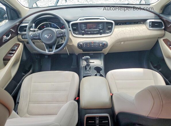 5XYPG4A34GG038474 2016 KIA SORENTO Черный Вид панели приборов