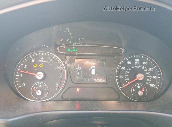 5XYPG4A34GG086377 2016 KIA SORENTO Black Սարքավորումների վահանակի տեսք