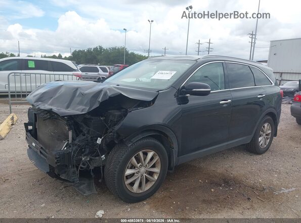 5XYPG4A35JG404675 2018 KIA SORENTO Черный Передняя левая четверть