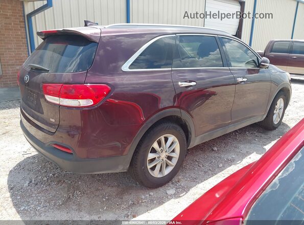 5XYPG4A37HG282959 2017 KIA SORENTO Maroon Задня права чверть