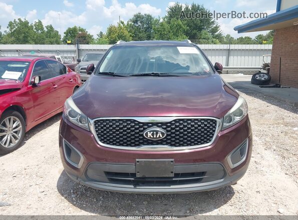 5XYPG4A37HG282959 2017 KIA SORENTO Maroon Вид щитка приладів