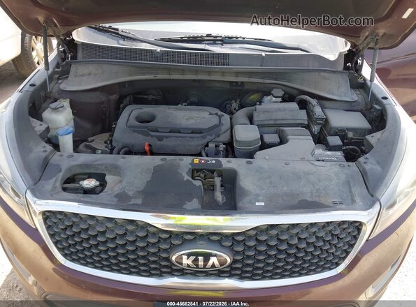 5XYPG4A37HG282959 2017 KIA SORENTO Maroon Вид ззаду