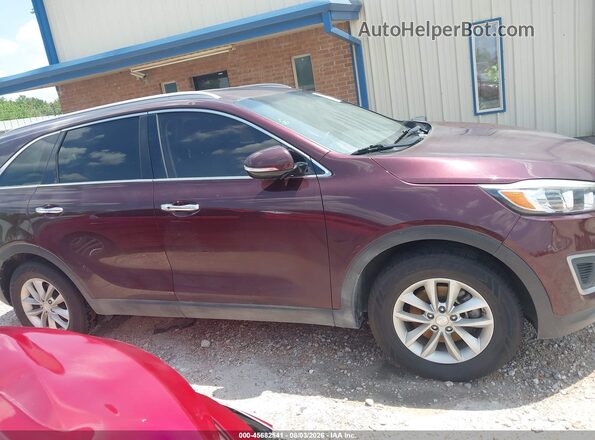 5XYPG4A37HG282959 2017 KIA SORENTO Maroon Вид задньої частини салону