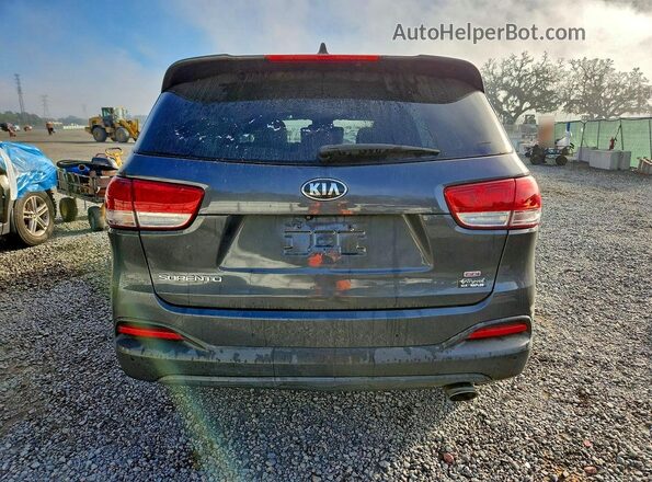 5XYPG4A38HG321641 2017 KIA SORENTO Gray Rear view